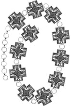 Load image into Gallery viewer, Silver Aztec Concho Belt
