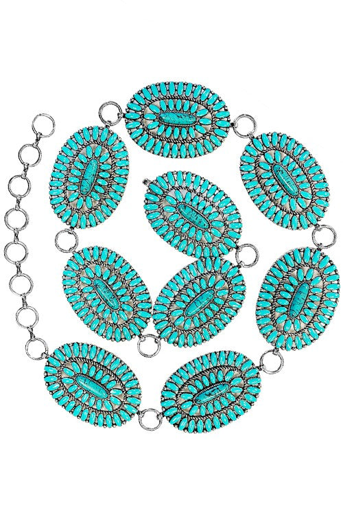 Turquoise Concho Belt