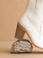 The Tara White Two Paneled Western Cowboy Boot