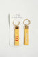 Chi Omega Embroidered Keychain