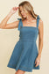 Bluebird Bow Denim Dress