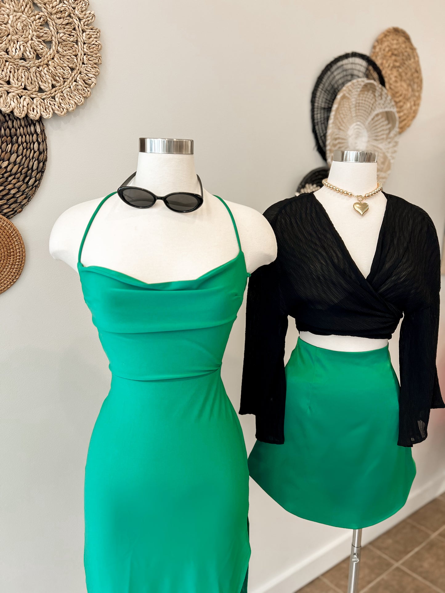 Give Me More Green Dress