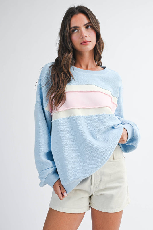 Meadow Mist Colorblock Sweater