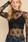 Midnight Whispers Lace Top
