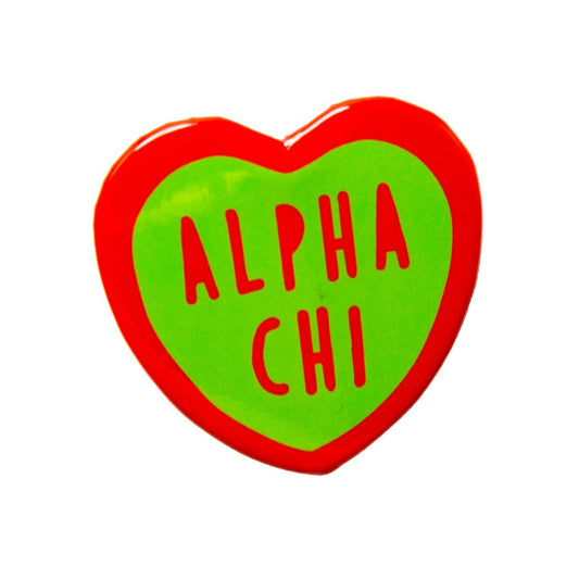 Alpha Chi Heart Button