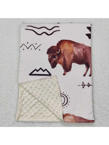 Western Buffalo Minky Blanket
