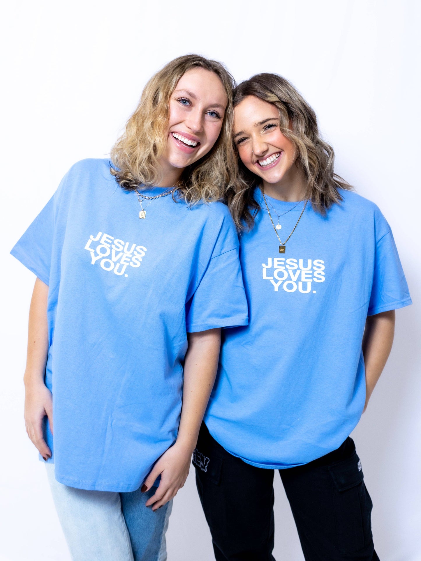 Jesus Loves You Sky Blue Tee