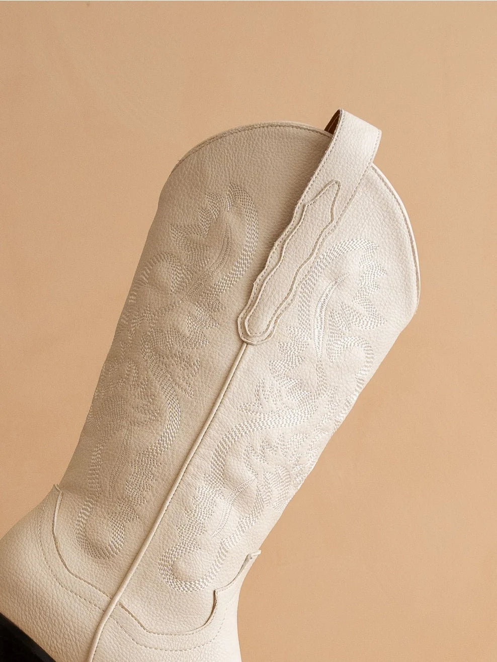 The Amaya Off White Classic Western Cowboy Boot