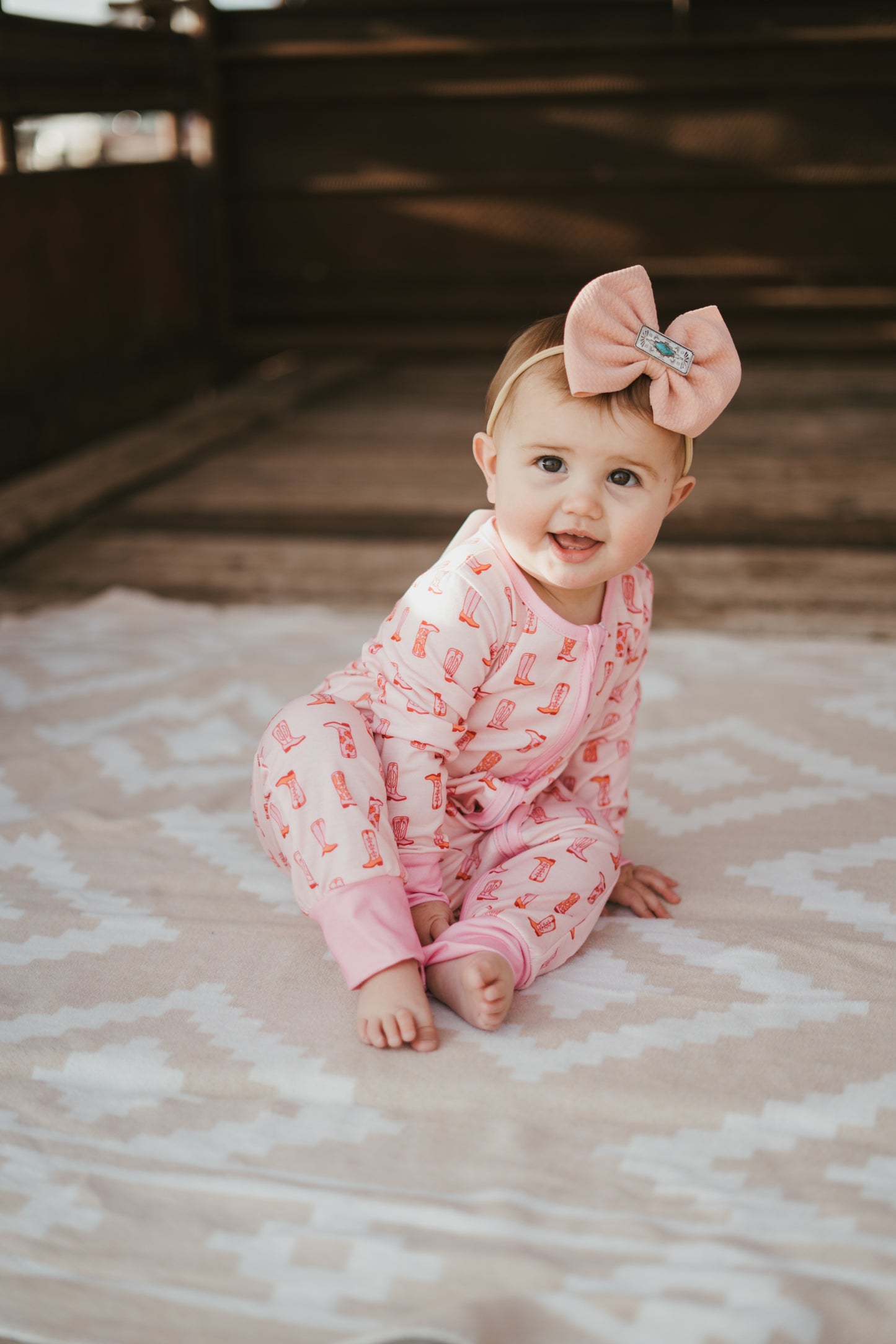 Pinky Boots Romper