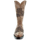Tan Rose Inlayed Women's Cowgirl Boots (M50032)