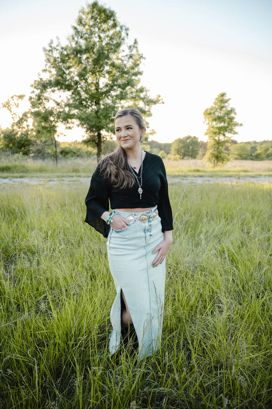 Buffalo Coin Concho Belt