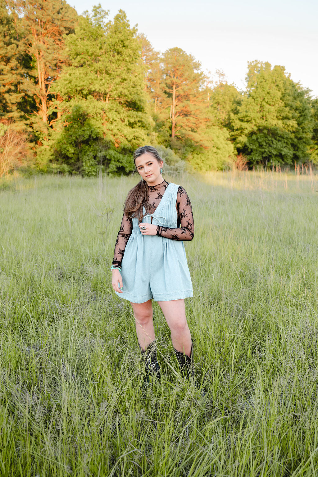 Midnight Whispers Lace Top