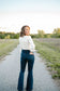 Lari Dark Denim Flare Jean