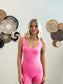 On the Road Romper in Pink