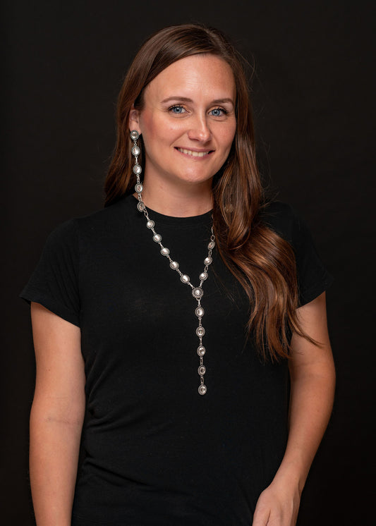 Rhinestone Lariat Necklace