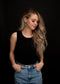 Turquoise Triangle Post Earring