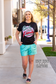 Turquoise Vetiver Velvet Shorts