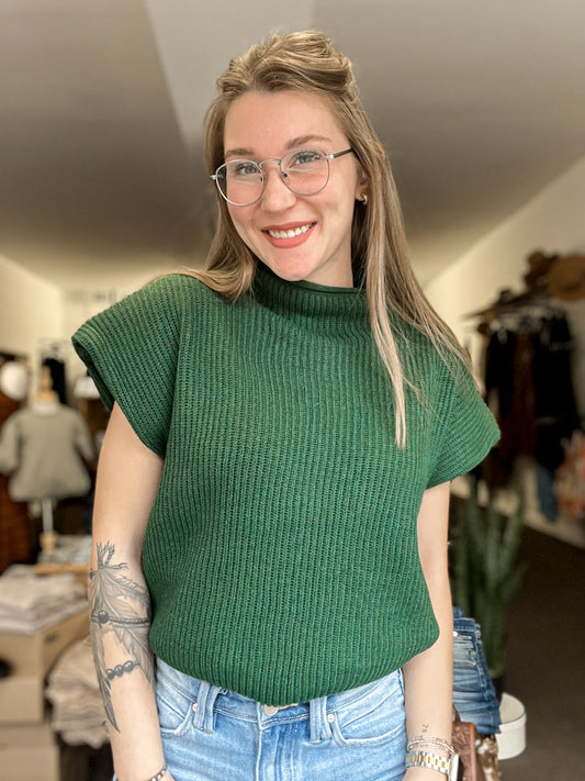 Harbor Knit Green Sweater