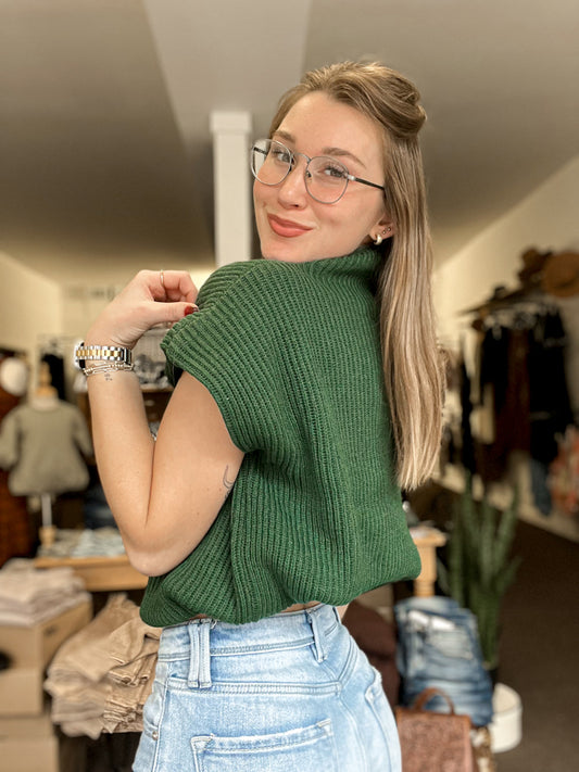 Harbor Knit Green Sweater