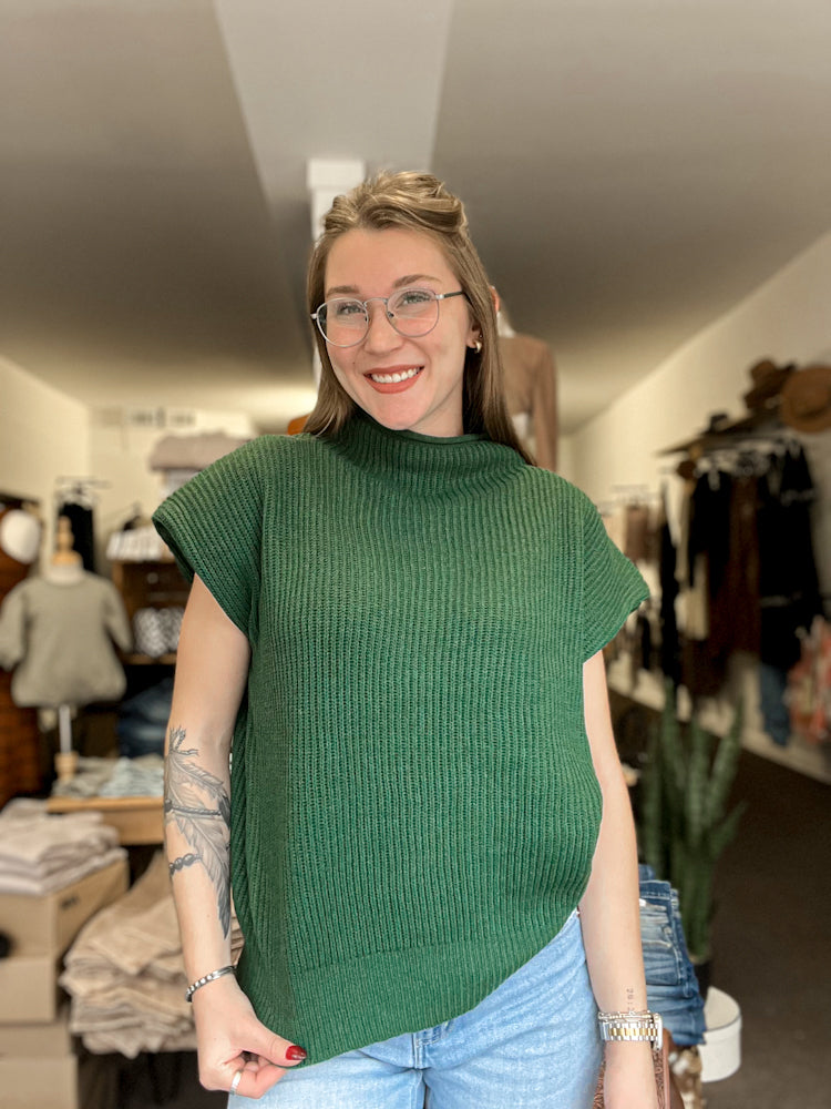 Harbor Knit Green Sweater