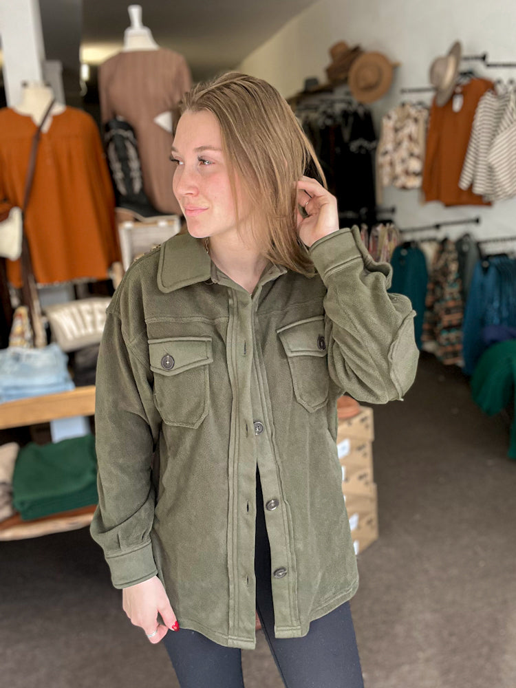 Playing by Your Rules Olive Jacket