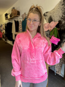 Bubblegum Kangaroo Pullover