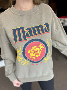 Mama Cord Crew Neck