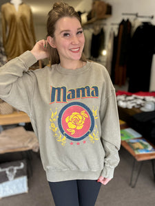 Mama Cord Crew Neck