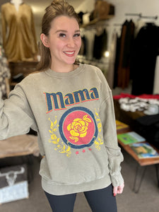 Mama Cord Crew Neck