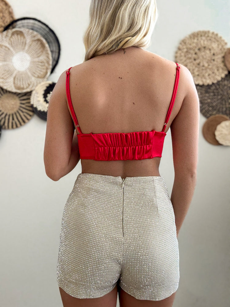 Never Miss A Beat Top in Red