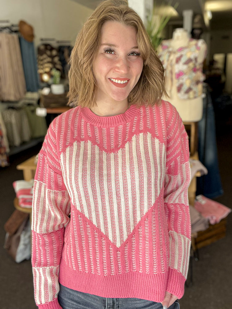 Blushin' Sweetheart Sweater