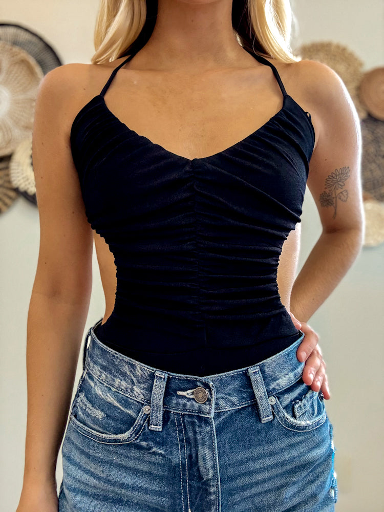 Wild Ride Black Bodysuit