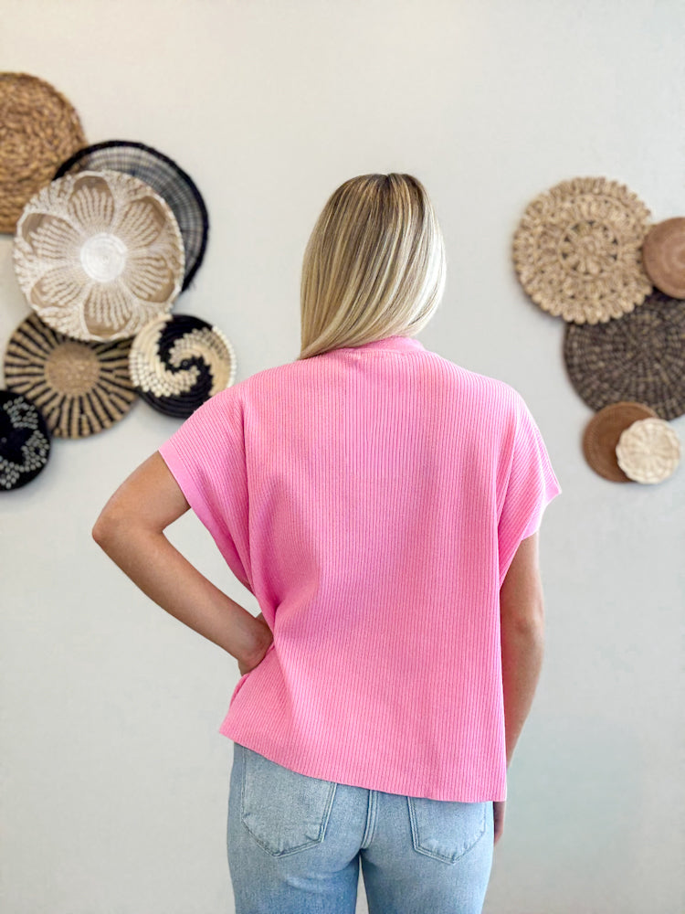 Evermore Pink Knit Top