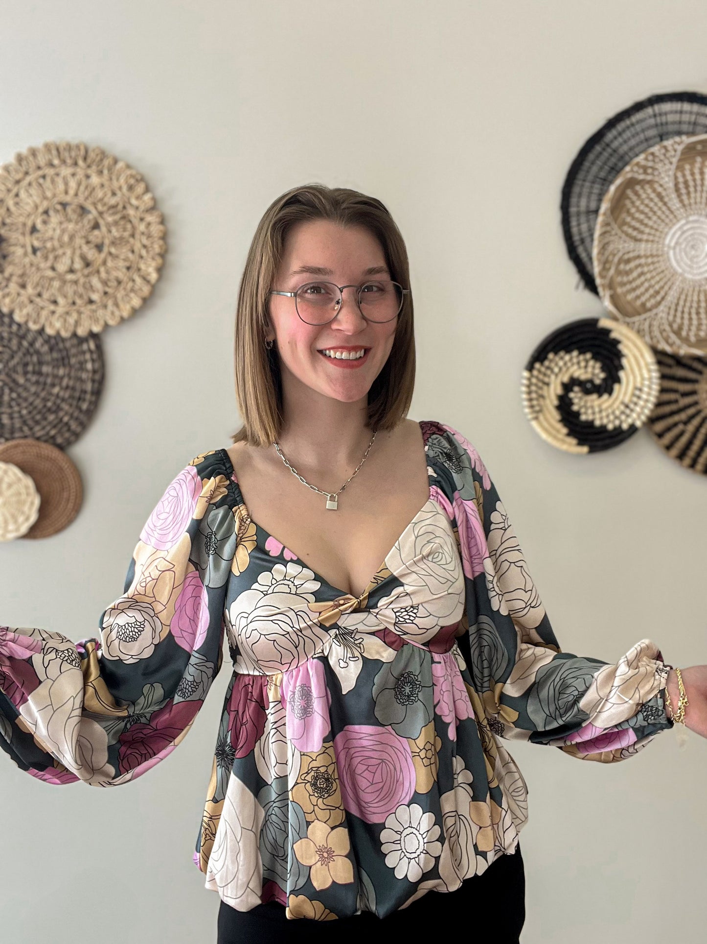 Floral Embrace Top