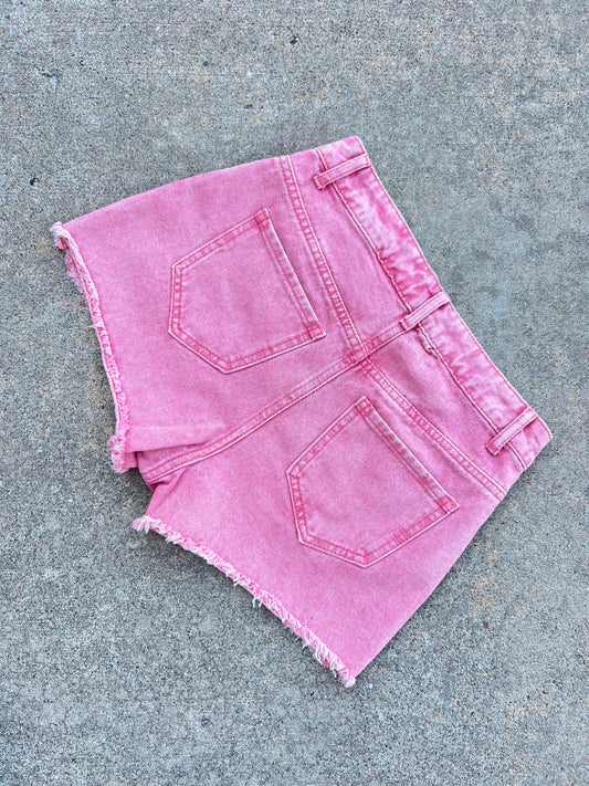 Pink Perfect Denim Short