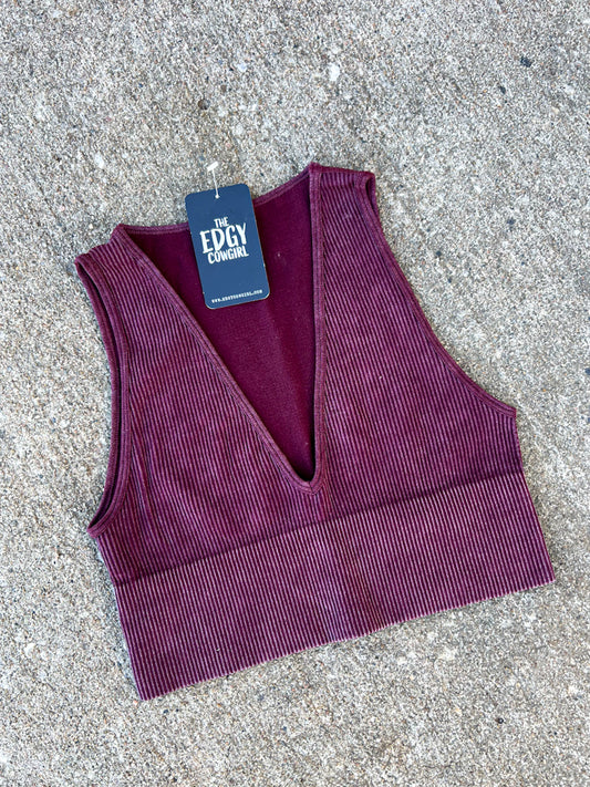 Keepin' It Simple Tank in Plum