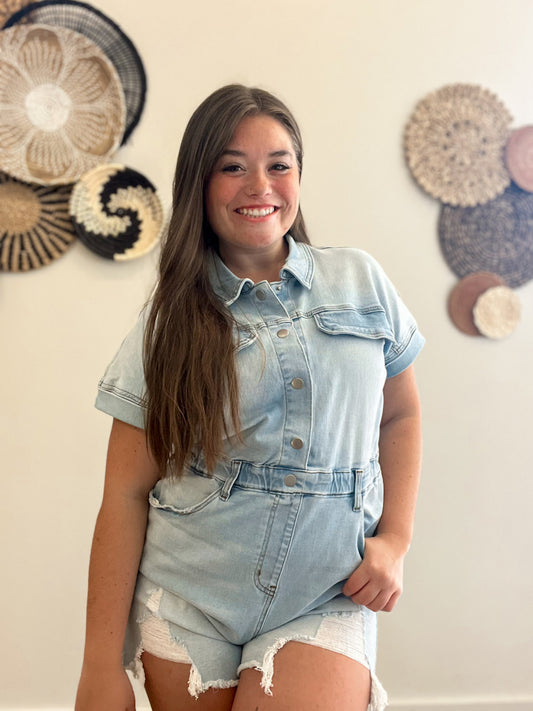 Destined for Denim Romper