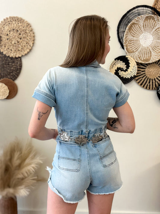 Destined for Denim Romper