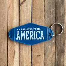 Load image into Gallery viewer, Farmers Feed America Vintage Hotel Keychain
