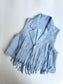 Denim Dreams Fringe Vest