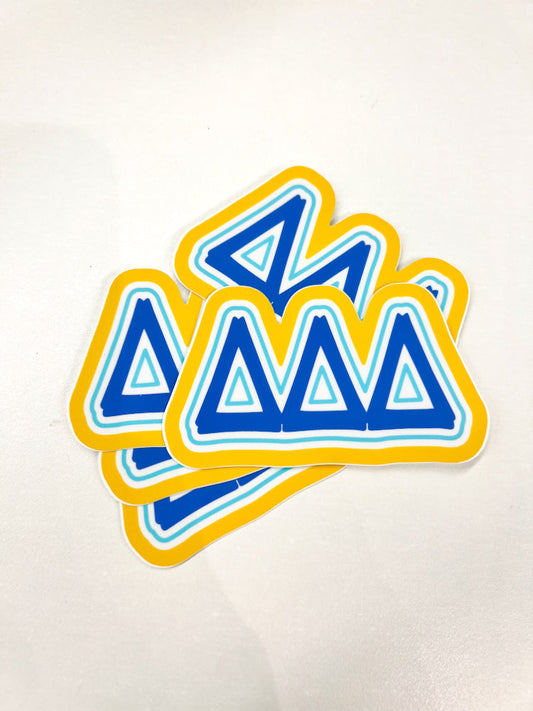 Delta Delta Delta Sorority Sticker