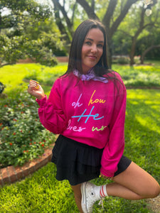 Oh How He Loves Us Crew Neck Sweatshirt