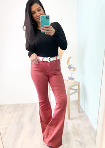 Margot Mineral Red Flare Jean