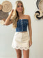 Dark Desert Drive Denim Top