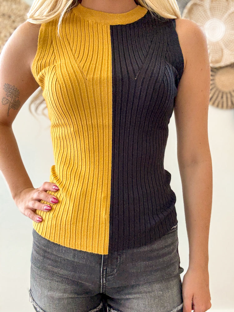 Game Plan Split Knit