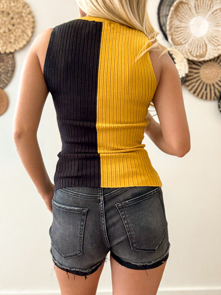 Game Plan Split Knit