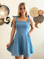 Bluebird Bow Denim Dress