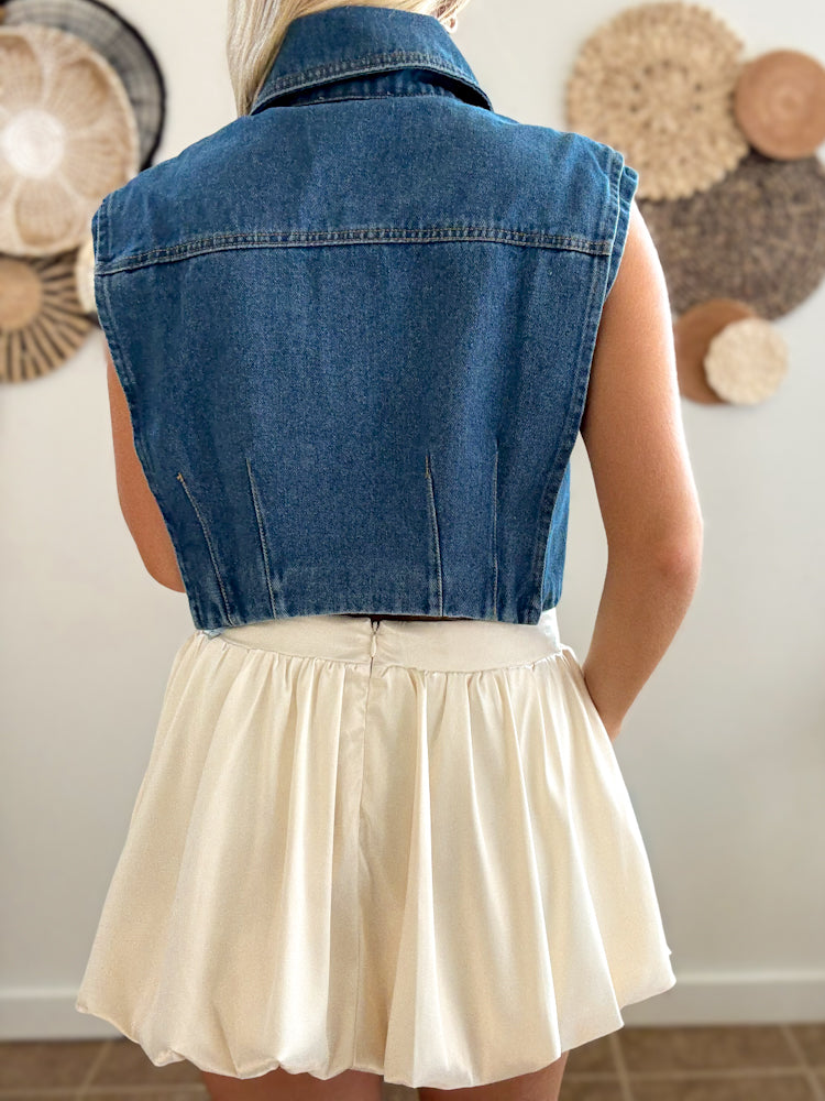 Canyon Cutoff Button Up Vest