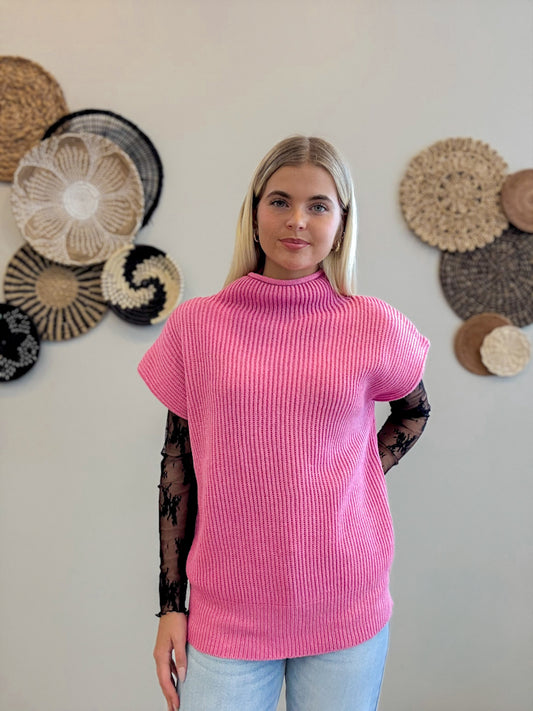 Harbor Knit Pink Sweater