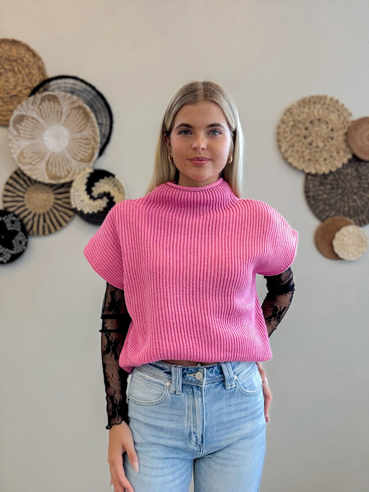 Harbor Knit Pink Sweater